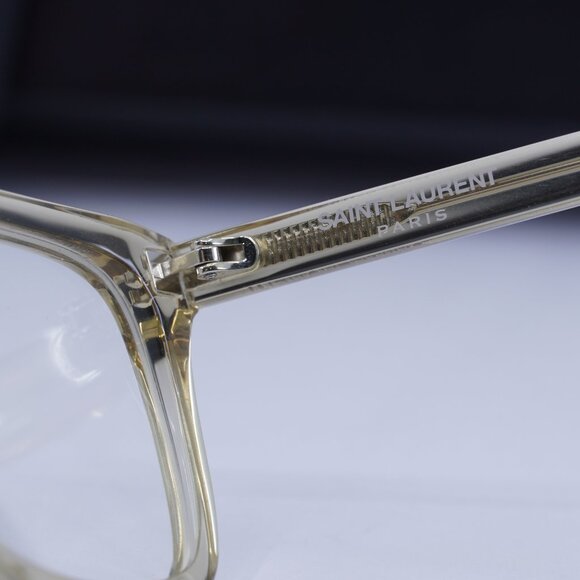 Final Price! Saint Laurent SL481 003 Transparent Yellow Eyeglasses 55mm - Picture 10 of 12